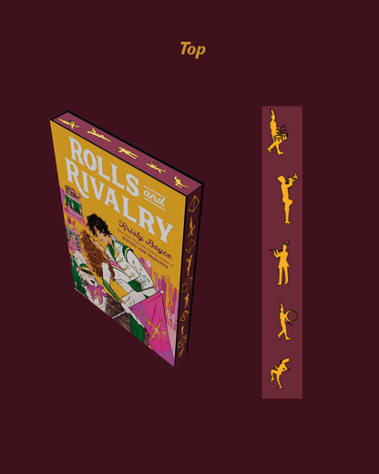 Pochoir de Jaspage - Rolls and Rivalry by Kristy Boyce - Pack de 3 pochoirs adhésifs en vinyle