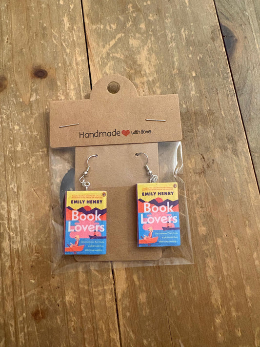 Boucles d'oreilles Book Lovers Tiny Books