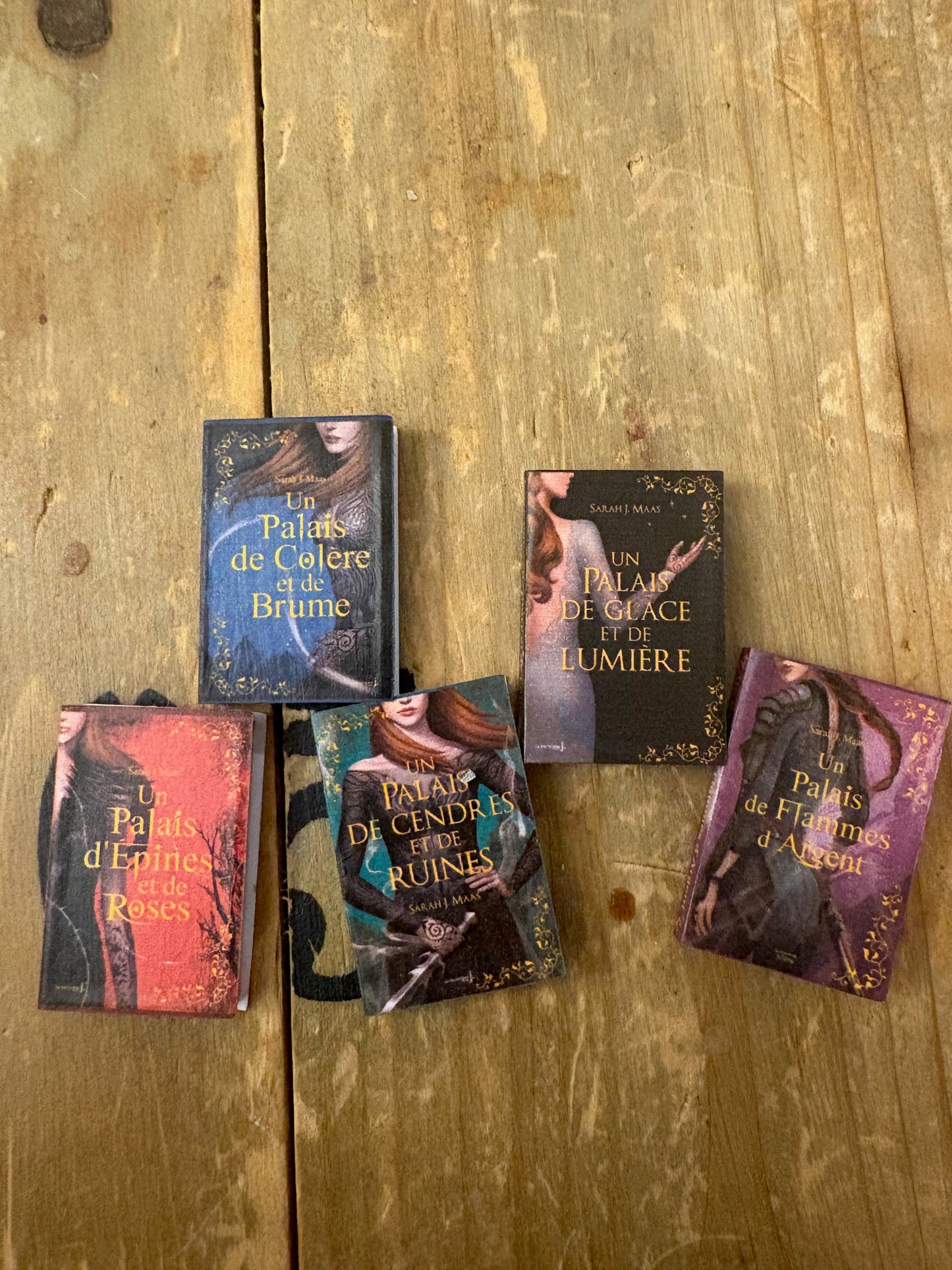 ACOTAR livres miniatures couvertures