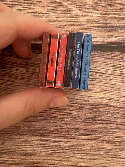 Livres miniatures — Classiques de l'Horreur (Pack 6 titres)