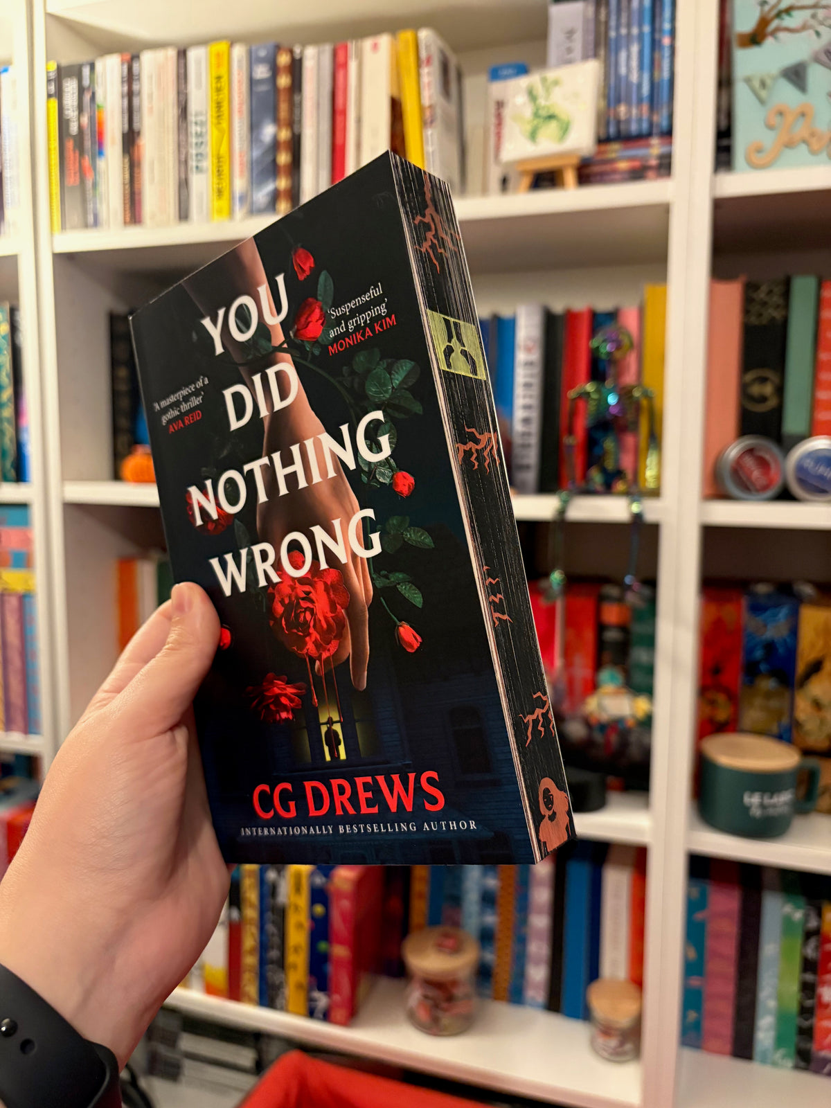 Livre jaspé — You Did Nothing Wrong de C.G. Drews